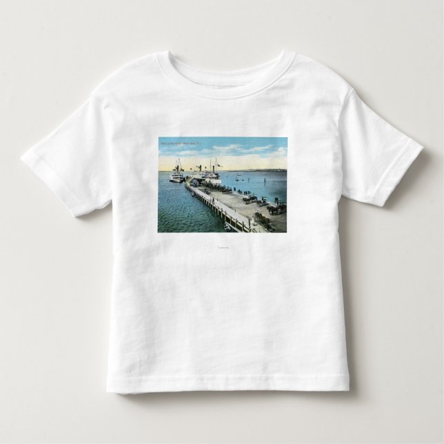 Kai-Ansicht am neuen Hafen Kleinkind T-shirt (Vorderseite)