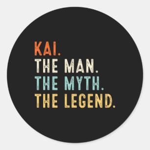 Kai Der Mann Der Mythos Die Legende T-Shirt Gesche Runder Aufkleber