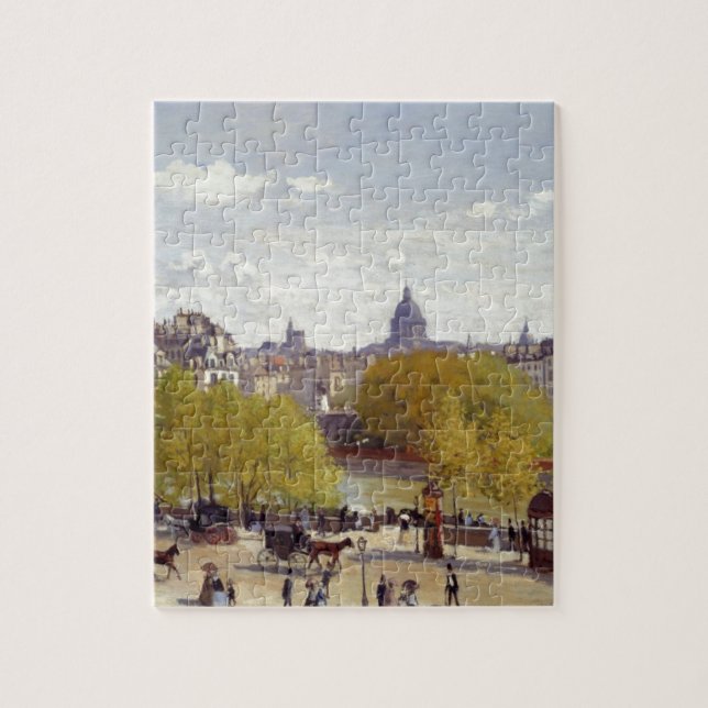 Kai des Louvre, Paris durch Claude Monet Puzzle (Vertikal)