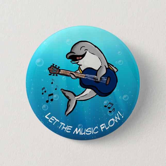 Kai Dolphin's Musical Bliss Button - 'Let the Musi (Vorderseite)