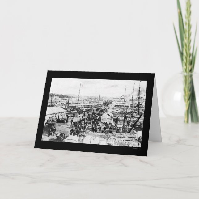 Kai in Auckland, Neuseeland 1908 Karte (Vorderseite)