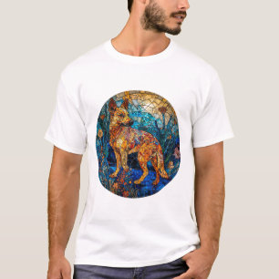 Kai Ken Hund Glasmalerei T-Shirt