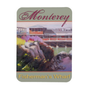 Kai-landschaftliche Kalifornien-Küste Monterey Magnet
