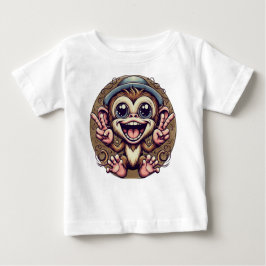 Kai the Peace Monkey Baby Tee - Boys Chill Vibes