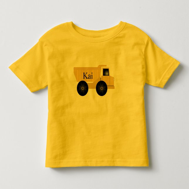 Kai Yellow Dump Truck T - Shirt (Vorderseite)