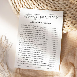 KAIA 20 Fragen zum Kinderspiel der Eltern Einladung