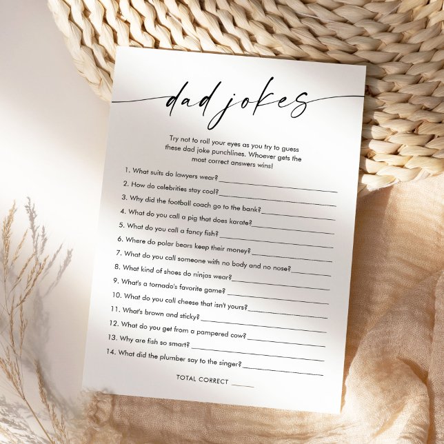 KAIA Vater Jokes Baby Duschkarte Einladung (Von Creator hochgeladen)