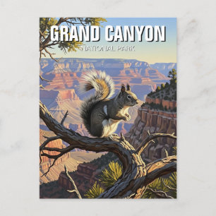 Kaibab-Eichhörnchen im Grand Canyon-Nationalpark Postkarte