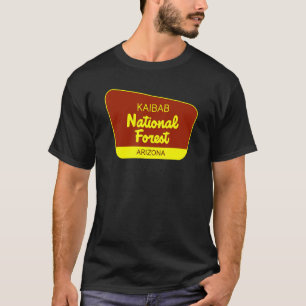 Kaibab National Forest Arizona Retro Zeichen T-Shirt