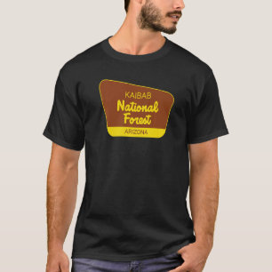 Kaibab National Forest Arizona Retro Zeichen T-Shirt