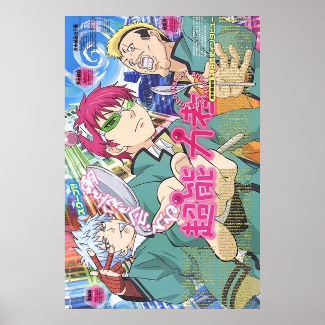 Kaidou nendou und Saiki Poster (Vorne)