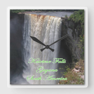 Kaieteur Wall Clock Quadratische Wanduhr