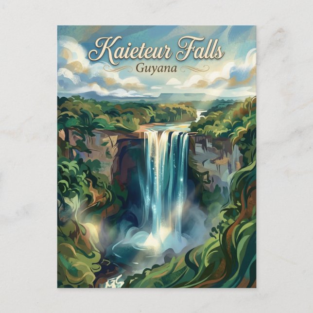 Kaieteur-Wasserfall Guyana Postkarte (Vorderseite)