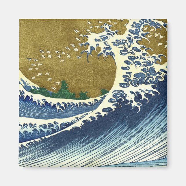 Kaijo no Fuji Hokusai wave Kanagawa Meisterwerk Magnet (Vorne)