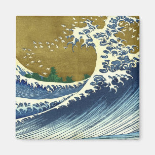 Kaijo no Fuji Hokusai-Welle Kanagawa Meisterwerk Magnet