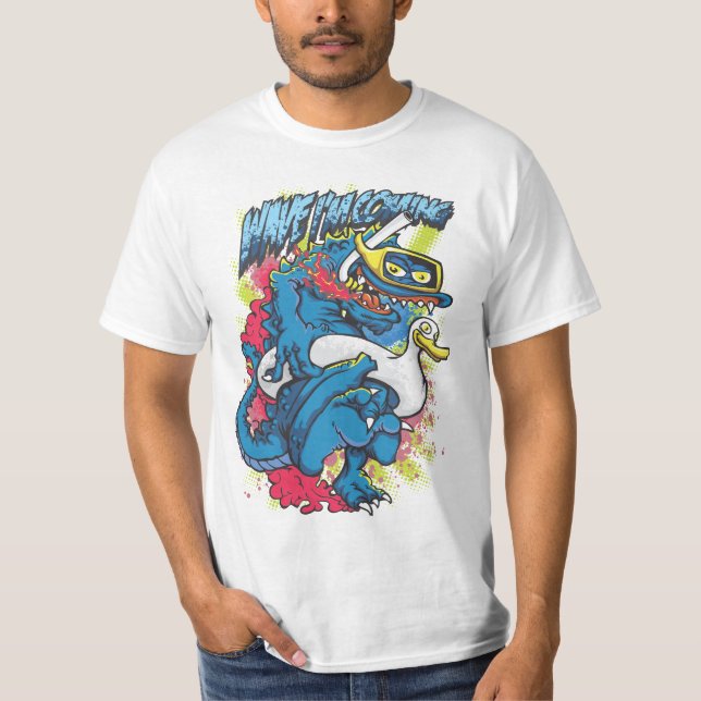 Kaiju Beach Day Splash T-Shirt (Vorderseite)