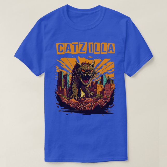 Kaiju Cat Monster Catzilla 5 T-Shirt (Design vorne)