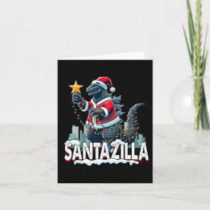 Kaiju Christmas Santazilla Japanisches Monster Din Karte