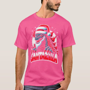 Kaiju Christmas Santazilla Japanisches Monster Din T-Shirt