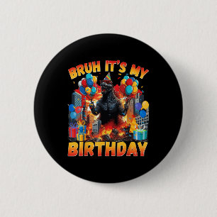 Kaiju-Geburtstagsfeier Japan Monster Dinosaur Mein Button