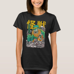 Kaiju Leprechaun Japanisches Monster St Patricks D T-Shirt