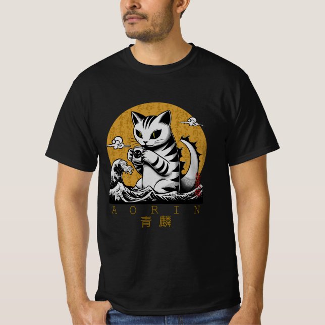 Kaiju Neko - AORIN T-Shirt (Vorderseite)