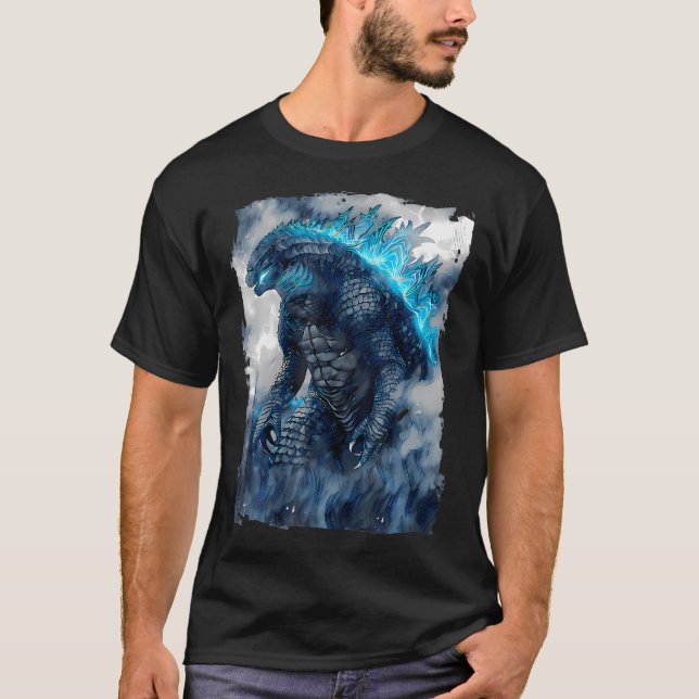 Kaiju Shirt Japanisch Kunstliebhaber Monster (Vorderseite)