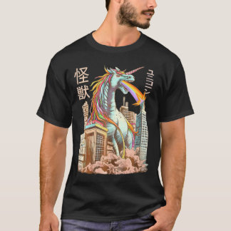 Kaiju Unicorn Japanisches Monster Unicorn Anime Ma T-Shirt