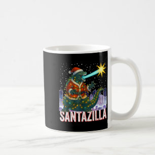 Kaiju-Weihnachten Santazilla japanisches Monster-D Kaffeetasse