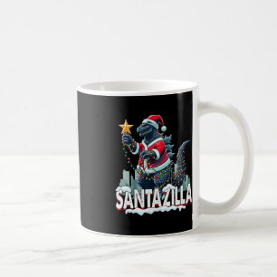 Kaiju Weihnachten Santazilla japanisches Monster D Kaffeetasse