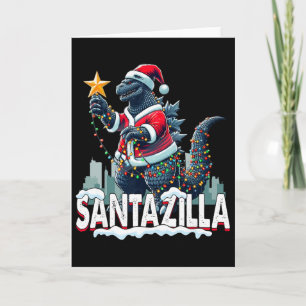 Kaiju Weihnachten Santazilla japanisches Monster D Karte