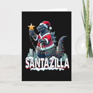 Kaiju Weihnachten Santazilla japanisches Monster D Karte