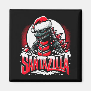 Kaiju-Weihnachten Santazilla japanisches Monster D Magnet