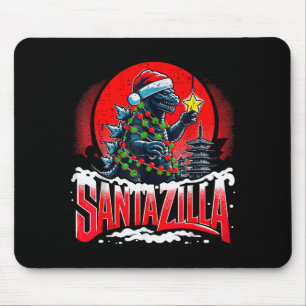 Kaiju Weihnachten Santazilla japanisches Monster D Mousepad