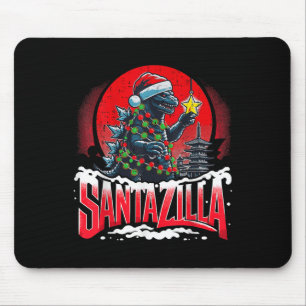 Kaiju Weihnachten Santazilla japanisches Monster D Mousepad