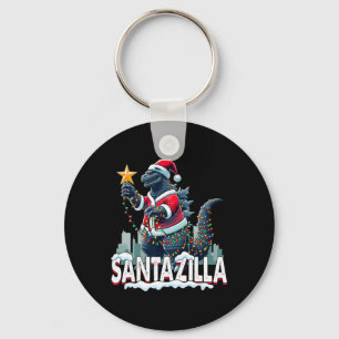 Kaiju Weihnachten Santazilla japanisches Monster D Schlüsselanhänger