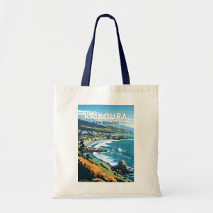 Kaikoura Neuseeland Reise Kunst Vintage Tragetasche