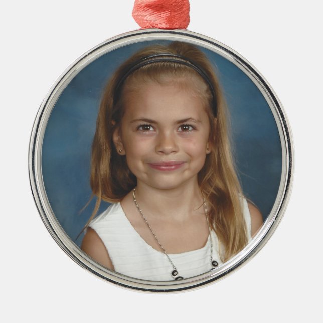 Kaileys Gewohnheit Silbernes Ornament (Vorne)