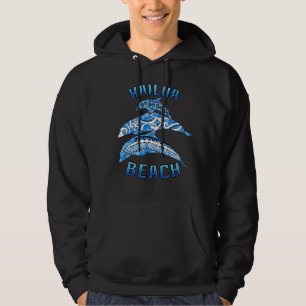 Kailua Beach Hawaii Vacation Tribal Delphine Hoodie