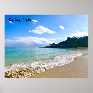Kailua Beach, Oahu Poster