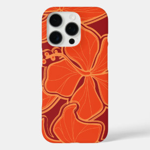 Kailua Hibiskus Hawaiian Oversiian Floral Red iPhone 16 Pro Hülle