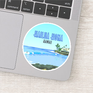 Kailua Kona Big Island Hawaii Vintag Aufkleber