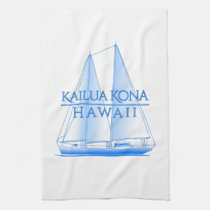 Kailua Kona Coastal Nautical Sailing Sailor Geschirrtuch