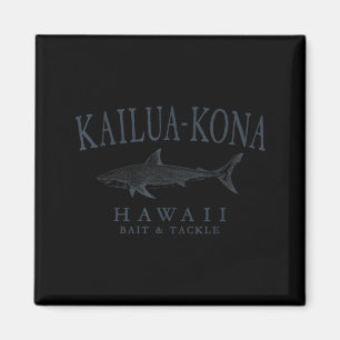 Kailua - Kona Hawaii Hai Retro-Schieferkunst Angel Magnet