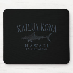 Kailua - Kona Hawaii Hai Retro-Schieferkunst Angel Mousepad
