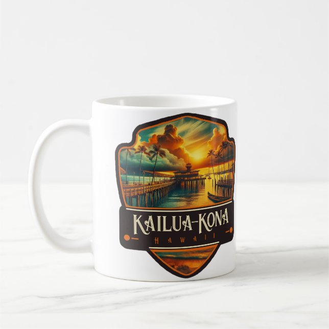 Kailua-Kona, Hawaii | VINTAG Kaffeetasse (Links)