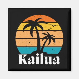 Kailua Retro Vintag Magnet