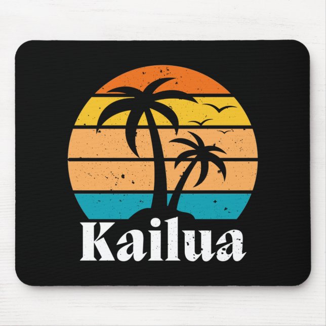 Kailua Retro Vintag Mousepad (Vorne)