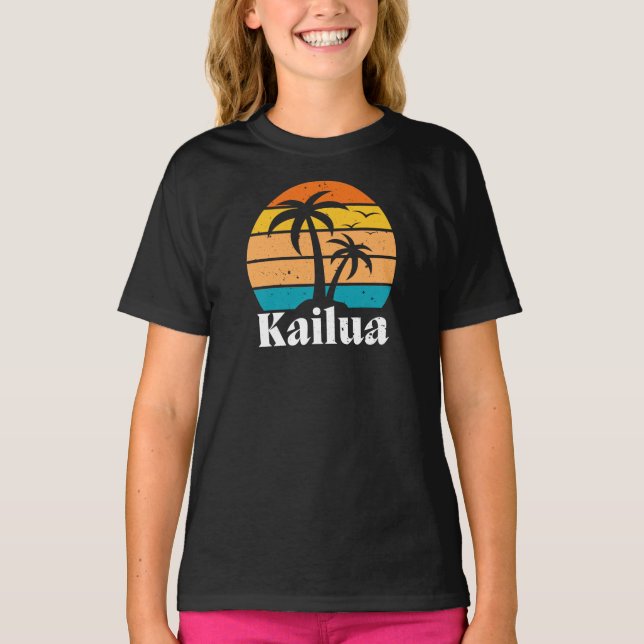 Kailua Retro Vintag T - Shirt (Vorderseite)