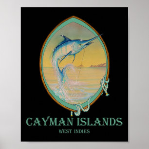Kaimaninseln Fischen Liebhaber Poster